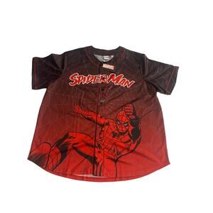 Vintage Marvel Spider-Man Jersey 2002 Size 2XL